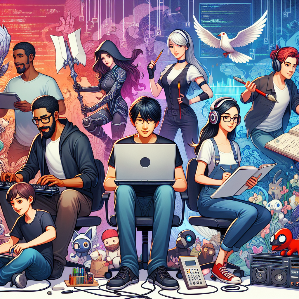 Team members showcasing their skills